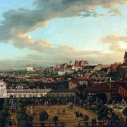 View of Warsaw from the terrace of the Royal Castle